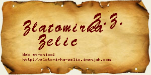 Zlatomirka Zelić vizit kartica